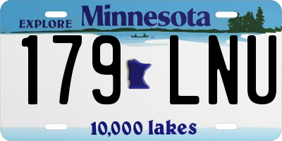 MN license plate 179LNU