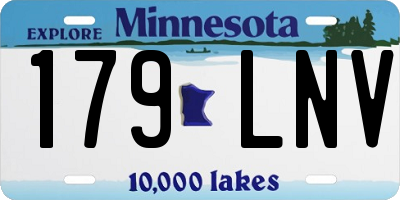 MN license plate 179LNV