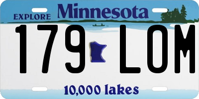MN license plate 179LOM