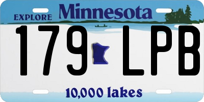 MN license plate 179LPB