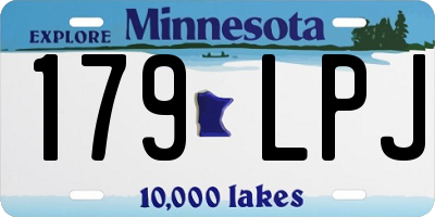MN license plate 179LPJ