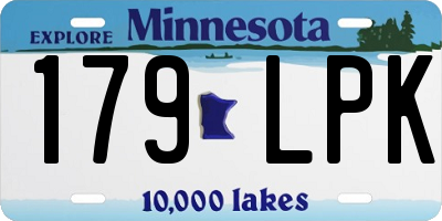 MN license plate 179LPK