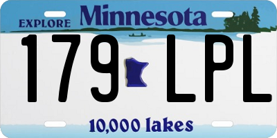 MN license plate 179LPL