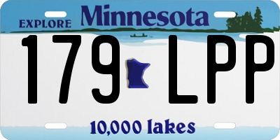 MN license plate 179LPP