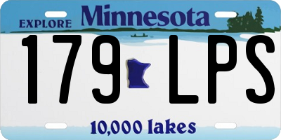 MN license plate 179LPS