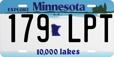 MN license plate 179LPT
