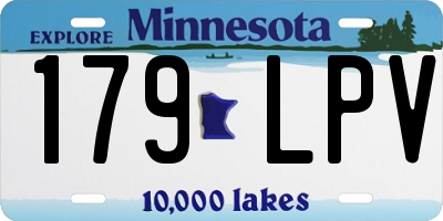 MN license plate 179LPV