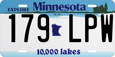 MN license plate 179LPW