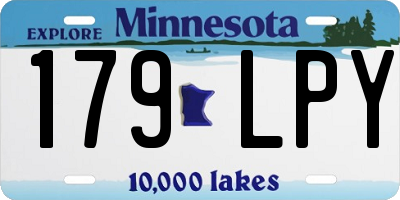 MN license plate 179LPY