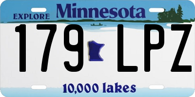 MN license plate 179LPZ