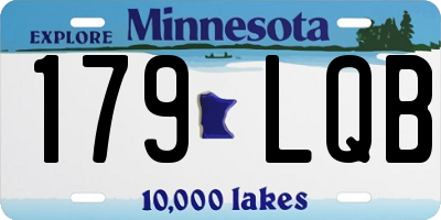 MN license plate 179LQB