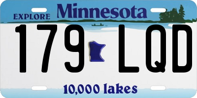 MN license plate 179LQD