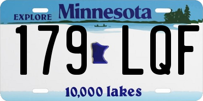 MN license plate 179LQF