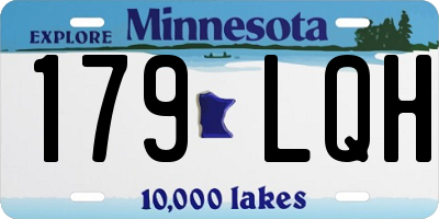 MN license plate 179LQH