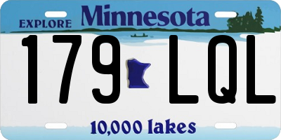 MN license plate 179LQL