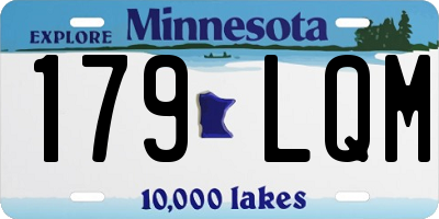 MN license plate 179LQM
