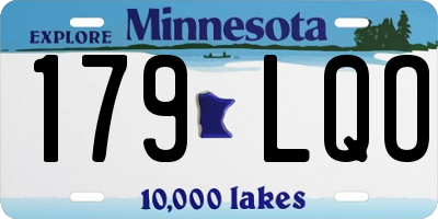 MN license plate 179LQO