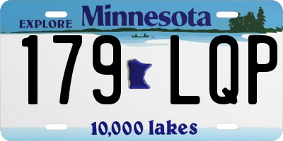 MN license plate 179LQP