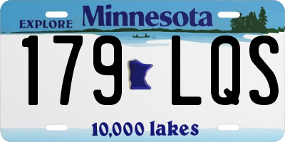 MN license plate 179LQS