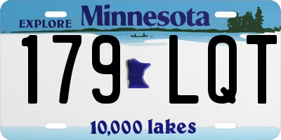 MN license plate 179LQT