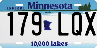 MN license plate 179LQX