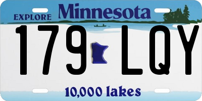 MN license plate 179LQY