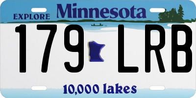 MN license plate 179LRB