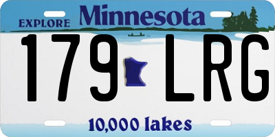 MN license plate 179LRG