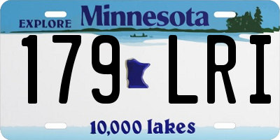 MN license plate 179LRI