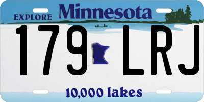 MN license plate 179LRJ