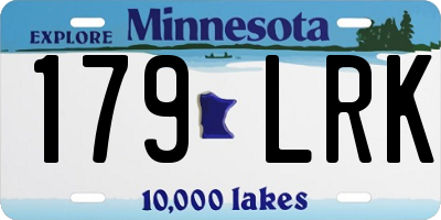 MN license plate 179LRK