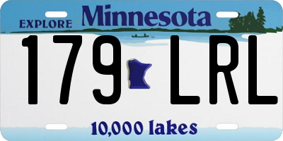 MN license plate 179LRL
