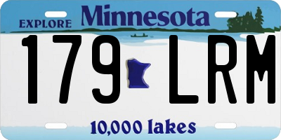 MN license plate 179LRM