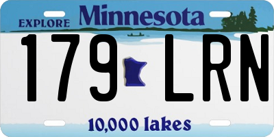 MN license plate 179LRN