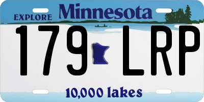 MN license plate 179LRP