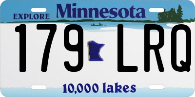 MN license plate 179LRQ