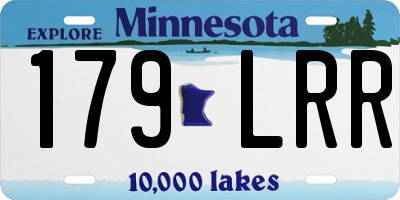 MN license plate 179LRR