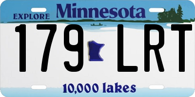 MN license plate 179LRT