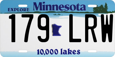 MN license plate 179LRW