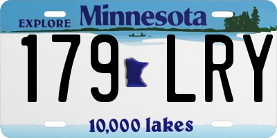 MN license plate 179LRY