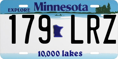 MN license plate 179LRZ