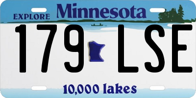 MN license plate 179LSE