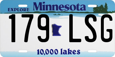 MN license plate 179LSG