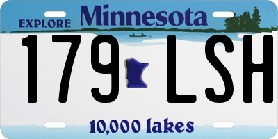 MN license plate 179LSH