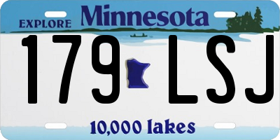 MN license plate 179LSJ