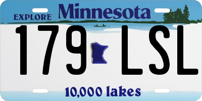 MN license plate 179LSL