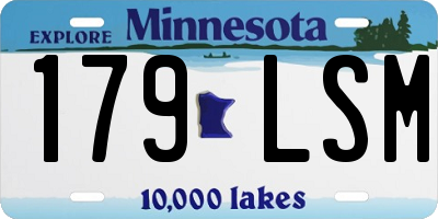 MN license plate 179LSM