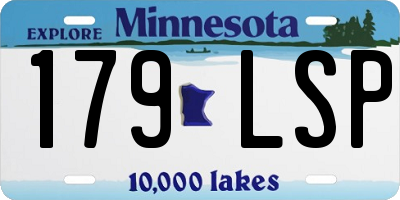 MN license plate 179LSP