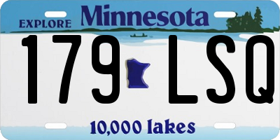 MN license plate 179LSQ