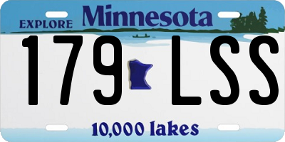 MN license plate 179LSS